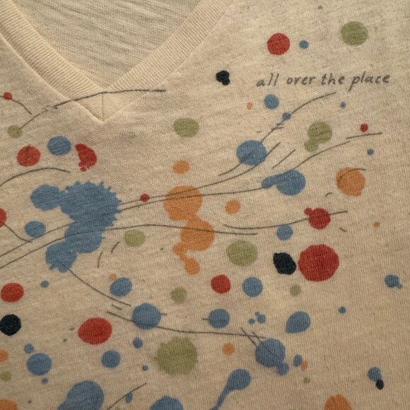 Aerie 'All Over the Place' V-Neck T-Shirt, Womens Size XSmall - Picture 4 of 6